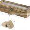 Watch Box Case Organizer Display for Men Women 6 Slots Wood Box with Glass Top