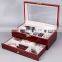 Wooden spectacle case Dark Red Sunglasses Case Sunglasses  display case 8 lattice wooden eye storage box