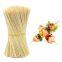 3mm 4mm 5mm 6mm round bamboo skewer on grill for meat vegetables