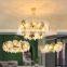 Luxury Glass Art Chandelier Modern Villa Living Room Creative Maple Leaf Glass Bedroom Dining Indoor Pendant Light
