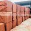 Factory sale high quality natural  sandstone China red  stone sitting stool for outdoor garden