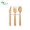 Eco friendly Compostable Disposable Wooden Travel Cutlery Knife Spoons Forks Made of smooth Birchwood