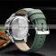NAVIFORCE 9197L Men Watch Quartz AnalogTop Brand Luxury Fashion Watch Leather LCD Sport Wrist Watch
