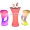 waterproof wedding party table high colorful wine round chair rechargeable led high table bar stools