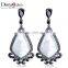 Natural Shell Piece Trendy Jewerly 100% Handmade Cubic Zircon Drop Earrings