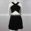 Australia fashion design front cut out design ladies short dresses