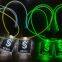 Party decoration flashing LED pendant necklace custom logo ID card LED lanyard