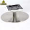 Stainless Steel Round Flat Swivel Base Metal Rolling Chair Legs Use Metal Material