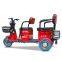 500W Three People Leisure Passenger and Cargo Dual Use Electric Tricycles for Adults