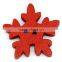 Orignal Wooden Snowflake Christmas Decor Red Color Wooden Snowflake