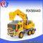 Kid friction plastic toy power trucks car crane truck