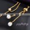 Dubai imitation women pearl gold hand chain bracelet