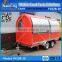 Big wheels Big service windows BBQ trailers food truck fast food van hot dog van design