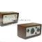 2016 Hot sale Wooden Antique Style Night light LED Digital radio alarm clock Retro AM FM radio