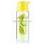 Water Bottle with Fruit Infuser and Carrying Handle 27 Ounce NO BPA