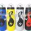 2014 Fashion 750ml Outdoor Cycling Bike Bicycle Sports PE Water Bottle with Dust Cap