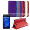 Good quality leather case with flip cover for Sony E4G stand cover case