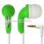 China bulk items custom printed cheap coloful earphones in bulk