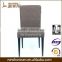 wood imitated iron frame fabric chair for restaurant