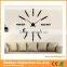 2016 new design home decorative large acrylic mirror 3D diy wall clock                        
                                                                                Supplier's Choice