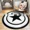 Round Captain America Shield Rug Loop pile Carpet Durable Eco-Friendly cDoor Floor Bath Mat Customize Size and Pattern