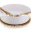 2016 Wholesale Kitchenware Bio-degradable Salad Bowl set with bamboo spoon