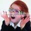 2015 newest popular amazing plastic diffraction glasses smiley