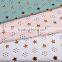 Fashion thick PU synthetic leather artificial leather Star Embbroidery