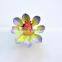 3.5 inch Dragonfly and Butterfly on Lotus Plastic Flowers Fridge Magnet