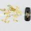 Factory Supply Metal Nail Art Circle Gold & Silver Mini DIY Lace Ring Design