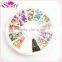 12 color special shape acrylic rhinestone for nail decoration wheel