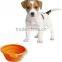 Novel design collapsible silicone pet food bowl