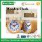 Decorative Table Desk Wooden Alarm Clock Circular Silent Digital Table clock                        
                                                Quality Choice