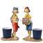 Teenage sailor pirate crafts resin sculpture for home decoration window Bar Garden ornaments