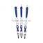 2016 Top Rated Fashionable Blue Awareness Ribbon Grip Pens Retractable Press Plastic Promotional Ballpoint Pen with Rubber Grip