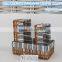 hot promotional reliable sundries display basket with metal rack