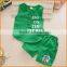 South Korea's children suit cotton sleeveless T-shirt shorts two piece set elastic belt factory direct group