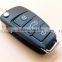 Factory Direct car key shell for Seat Altea Toledo Leon 3 button remote flip key fob case cover no blade