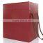Luxury accept print logo packing gift box/wine box