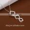 wholesale Manufacturer price 925 sterling silver three-square crystal pendant
