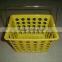 Plastic storage basket/basket/Handle basket/Mini baskets with iron handle/Sundries Basket/oblong basket/small basket/kid basket/