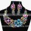 wholesale fashion african costume jewelry set /bridal jewelry set/rhinestone crystal necklace for party