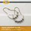 10 years factory wholesale Eco-friendly plated metal home shower curtain hooks accessories