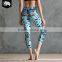 Comfortable and breathable sublimated sport yoga capri fitness pants regular pants