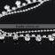 2015 Fashion Design Crystal Silver Bead Rhinestone Anklets for Women