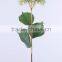 64 cm Plastic Hydrangea Spray with 4 Printed Leaves Artificial Flower