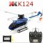 XK EC145 K124 2.4G 6CH 3D 6G System long range Brushless Motor durable king RC Helicopter with Transmitter