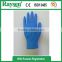 9" blue color powder free disposable nitrile gloves for dental use