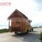 Luxury portable wood RV/trailer car with mini bathroom and double beds