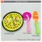Colorful pretent toy tableware kitchen fast food toy set for kids